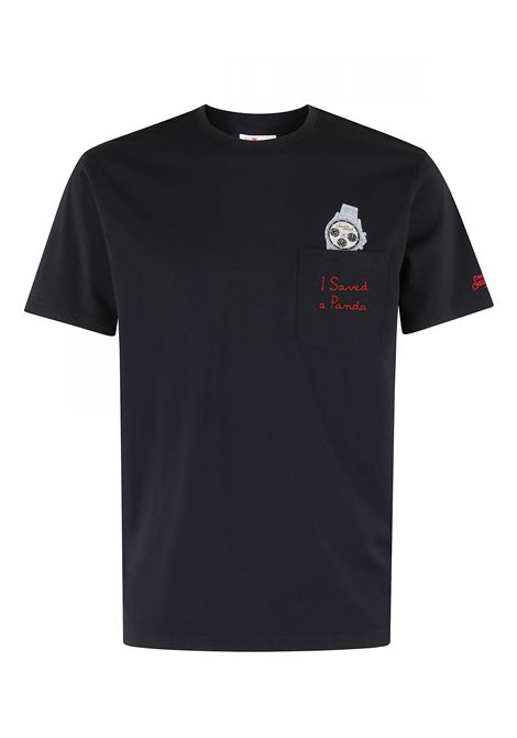 T-shirt mc2 saint barth Austin saved panda emb nero MC2 SAINT BARTH | T-shirt | AUSTIN025247H00